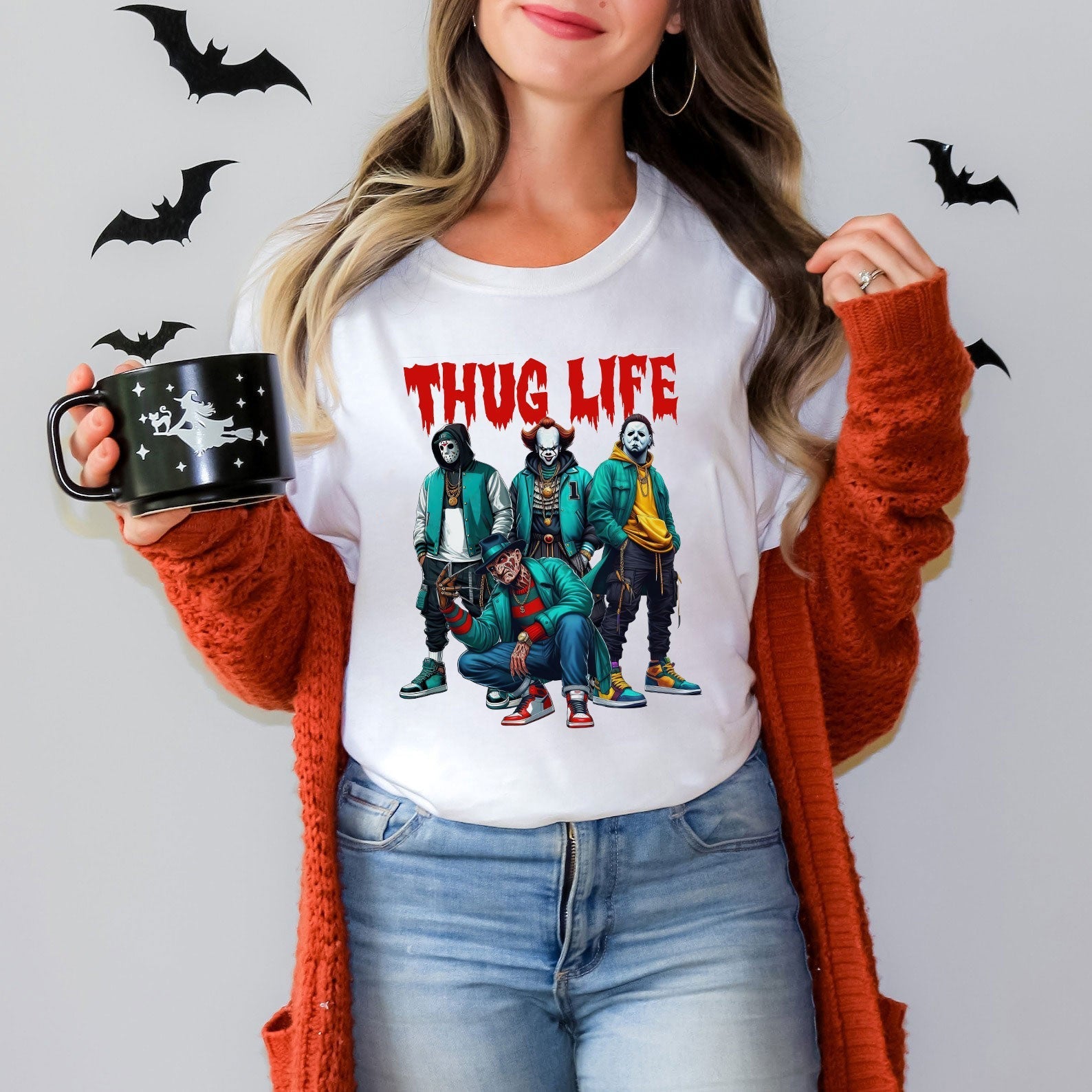 Thug Life Horror Icons Halloween Shirt