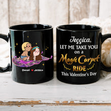 Load image into Gallery viewer, Personalized Magic Carpet Ride Couple Mug - Unique Valentine&#39;s Day Gifts for Couples Coffee Mug PopCulturePrints
