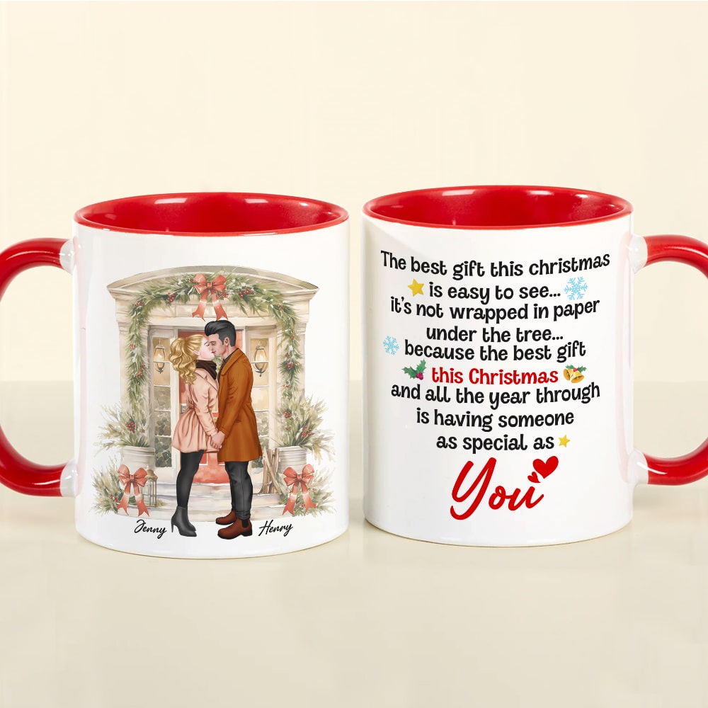 Personalized Christmas Couple Mug - The Best Gift