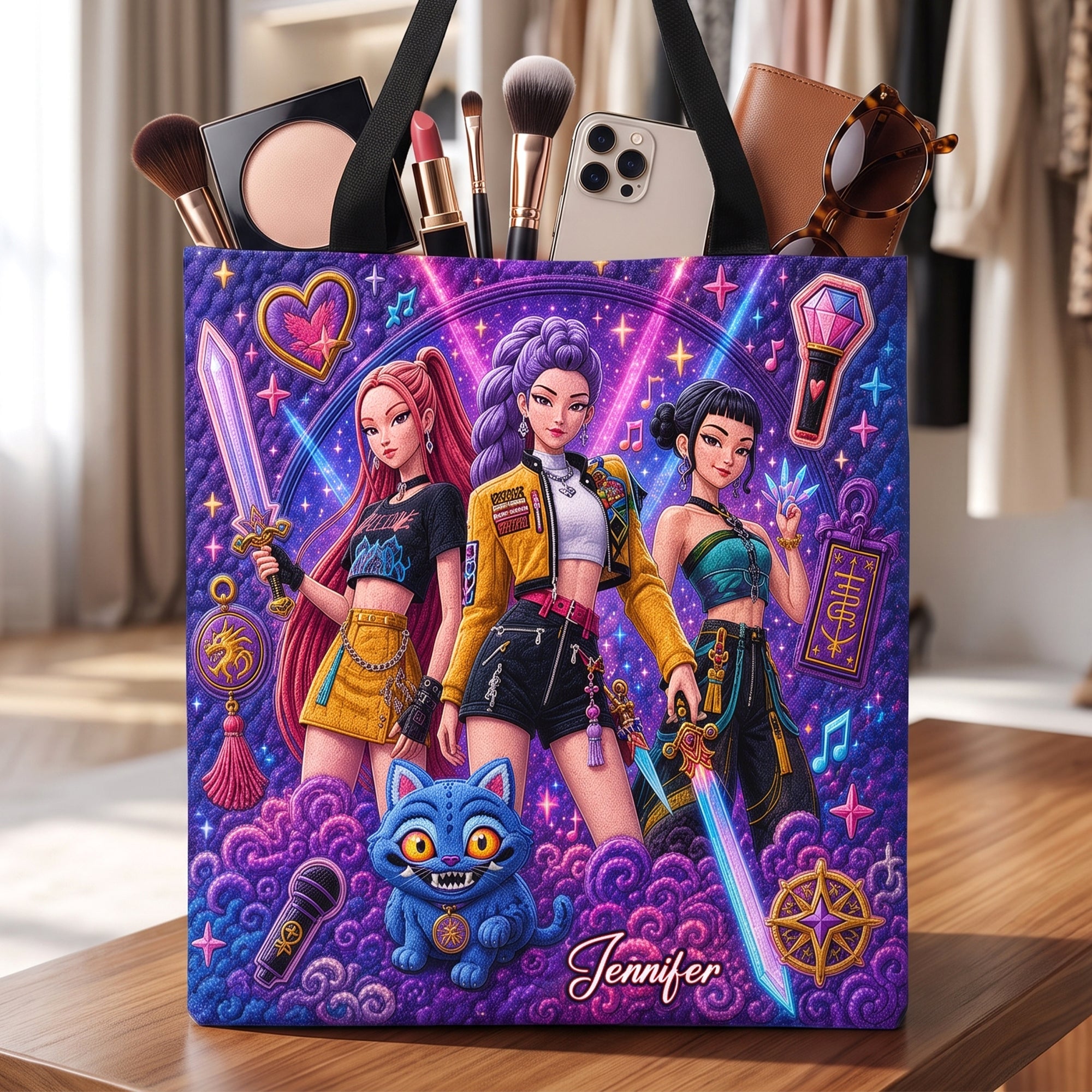Fantasy Girl Squad Tote Bag - Personalized Gifts 04naqn110726 Tote Bags PopCulturePrints