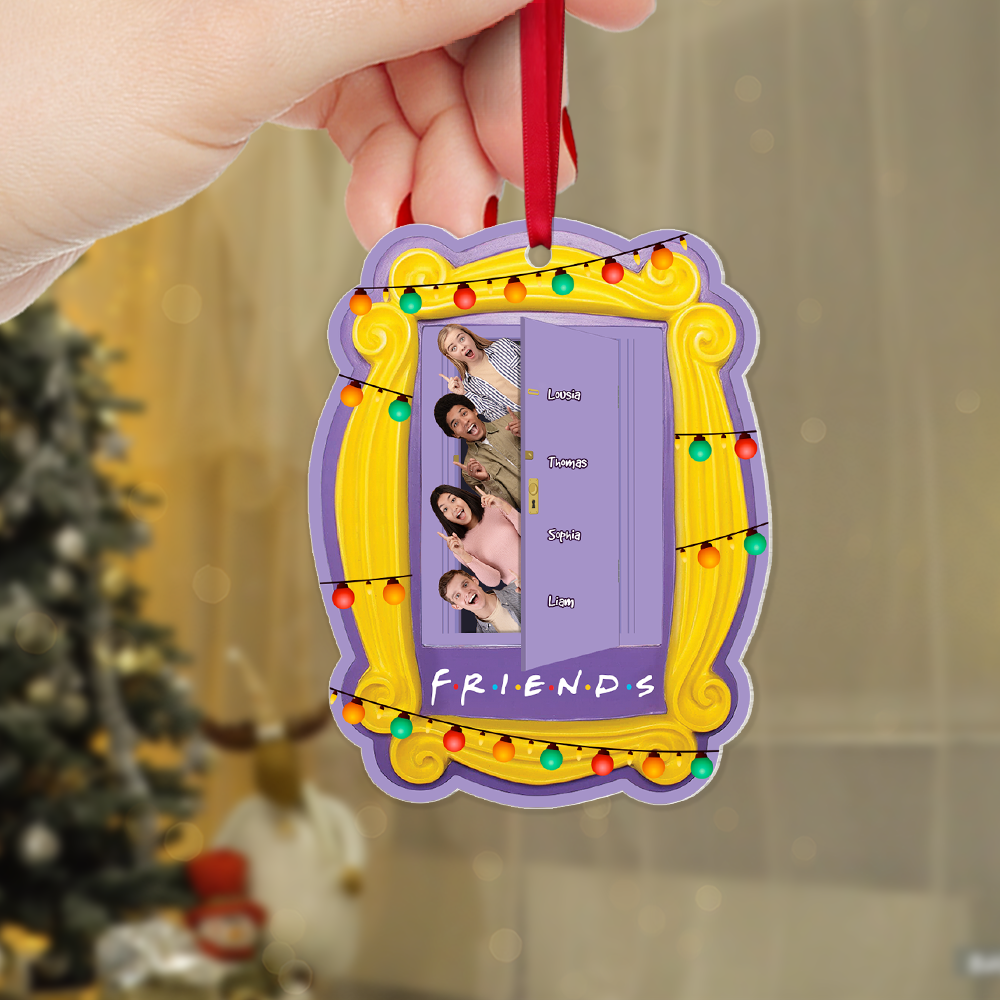 Personalized Friends-Themed Christmas Acrylic Ornament Ornament PopCulturePrints