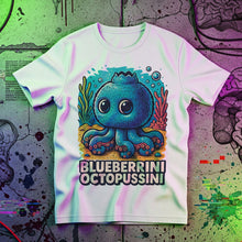 Load image into Gallery viewer, &quot;Bring Joy with Blueberrini Octopussini!&quot; - Customizable Shirt for Kids - Perfect Gift for Marine Life Lovers Shirts PopCulturePrints
