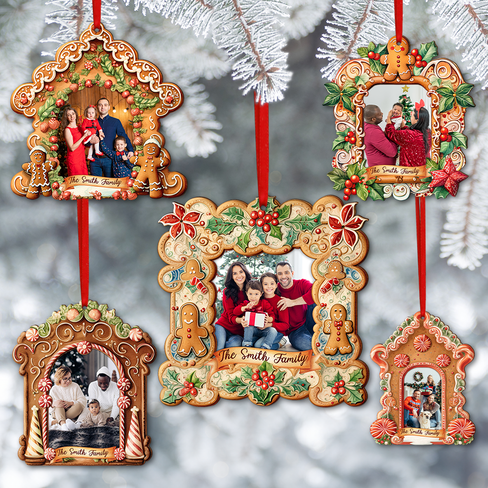 Personalized Family Christmas Ornament - Custom Photo Gift