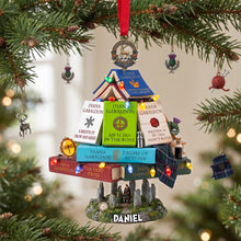 Load image into Gallery viewer, Personalized Book Stack Ornament - Perfect Gift for Novel Fans
