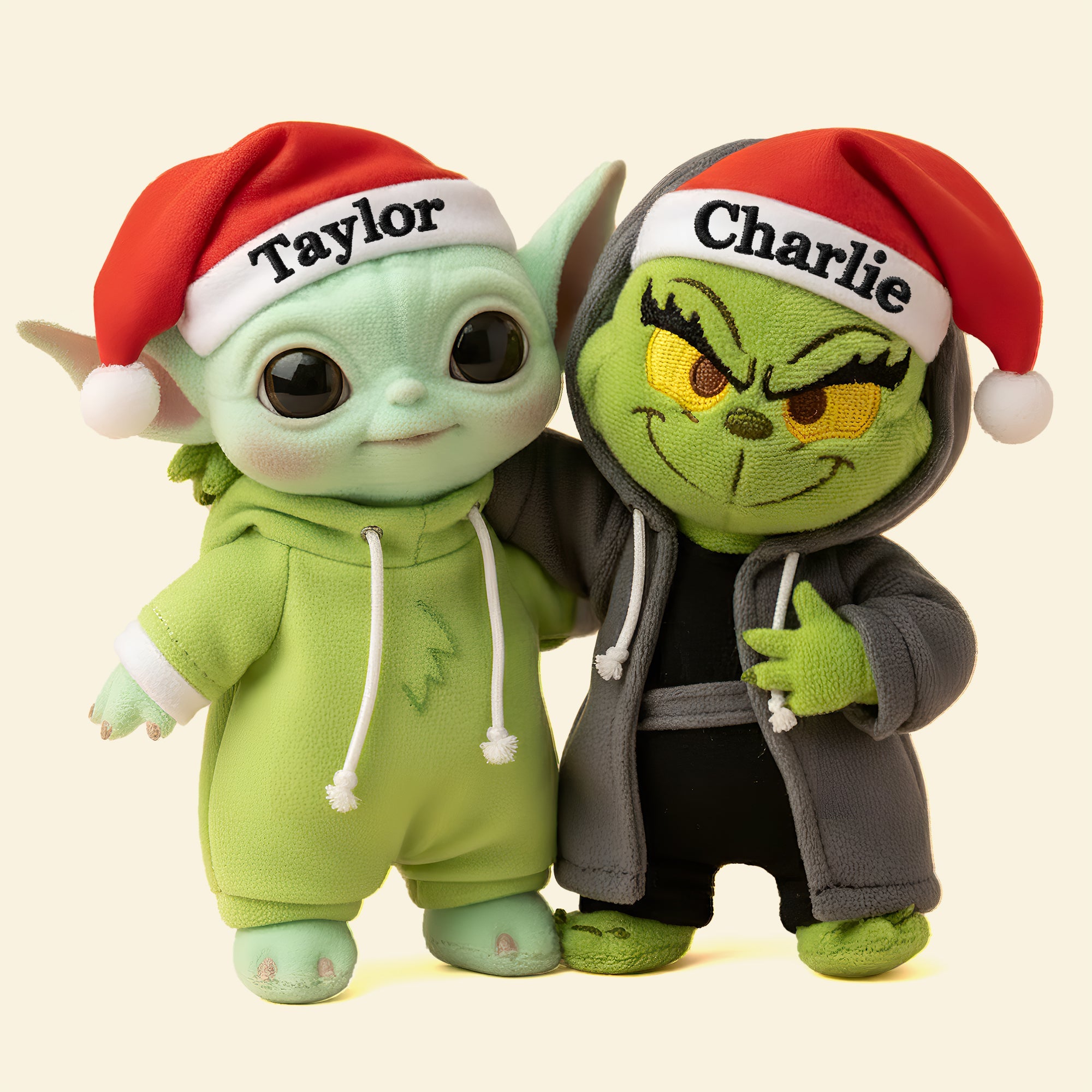 "Spread Holiday Cheer with Cute & Cheeky Friends" - Personalized Holiday Pillow for Friends Pillow PopCulturePrints