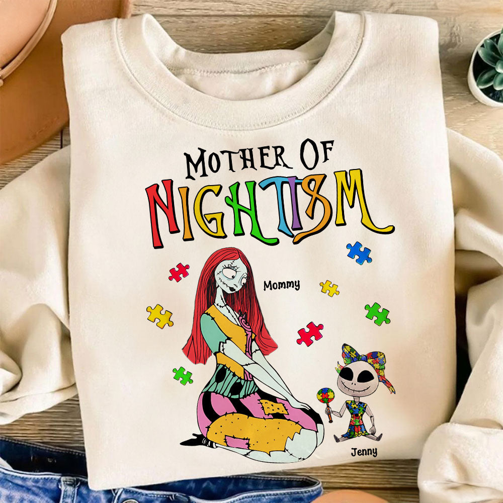 Mother Of NIGHTISM - Personalized Autism Mom Shirt Shirts PopCulturePrints