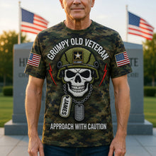 Load image into Gallery viewer, "Grumpy Old Veteran" - Custom Personalized Shirt for Veterans
