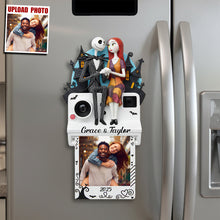 Load image into Gallery viewer, Love Never Dies: Personalized Happy Couple Fridge Magnet - Custom Photo Gifts for Couples Fridge Magnet PopCulturePrints
