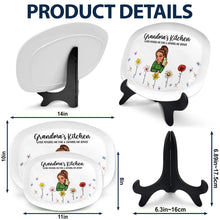 Load image into Gallery viewer, Grandma&#39;s Kitchen: Where Memories Are Made - Personalized Plate for Grandmas &amp; Moms Plate PopCulturePrints
