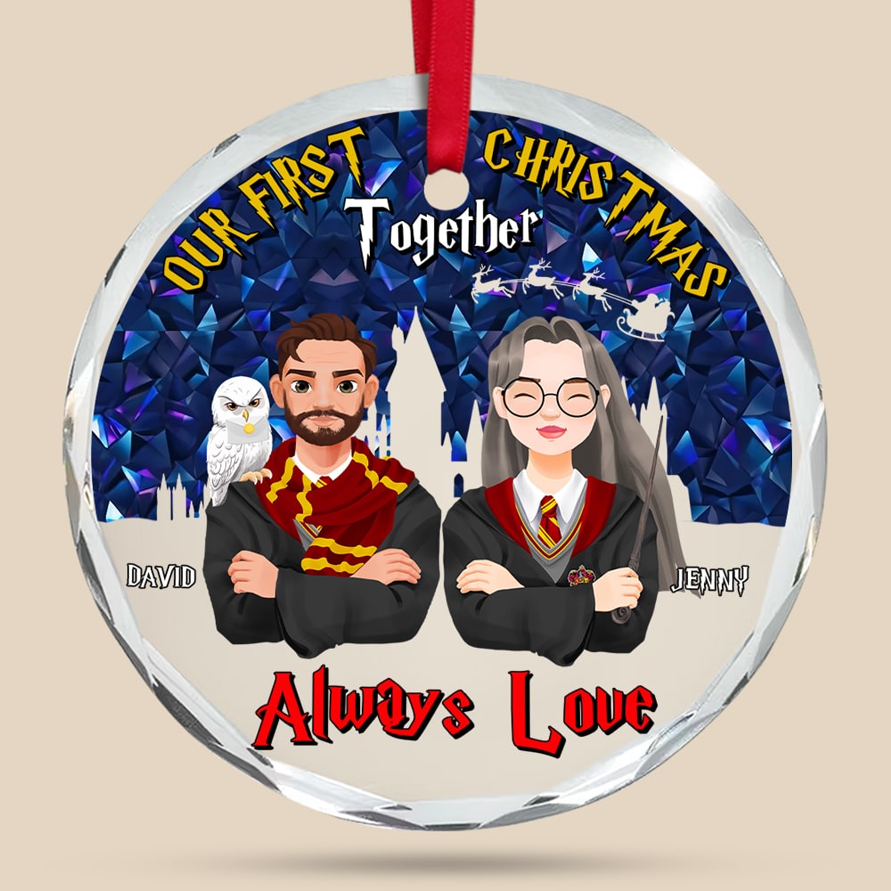 Personalized Magical Couple Christmas Ornament