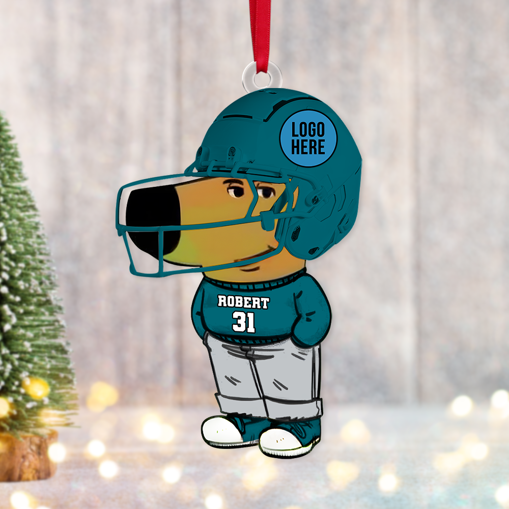 Custom American Football Fan Acrylic Ornament Ornament PopCulturePrints