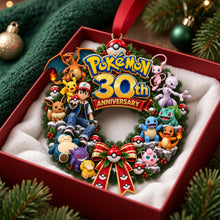 Load image into Gallery viewer, Celebrate 30 Years of Pokémon - Personalized Christmas Ornament for Game Lovers
