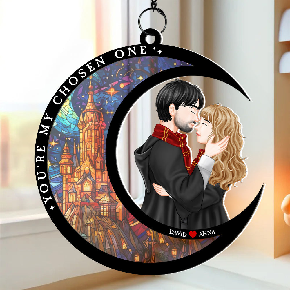 Personalized Magic Castle Couple Ornament - You're My Chosen One