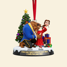 Load image into Gallery viewer, Love Your Body &amp; Mind - Naughty Couple Ornament - Personalized Gift for Couples Ornament PopCulturePrints
