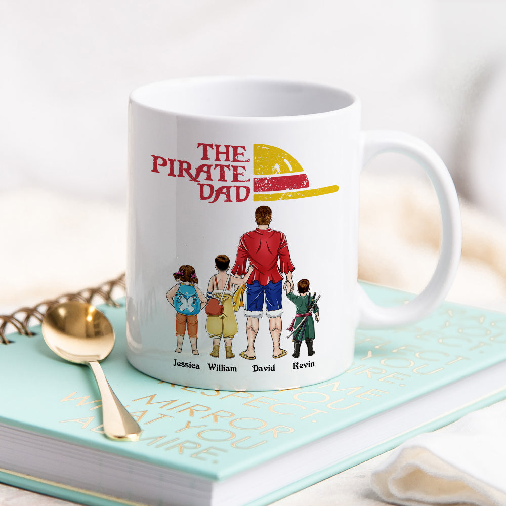 Custom Pirate Dad Coffee Mug - Perfect Father's Day Gift Coffee Mug PopCulturePrints
