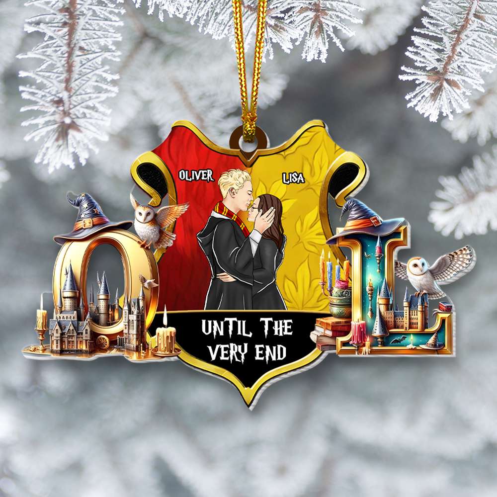 Magical Personalized Couple Acrylic Ornament for Christmas