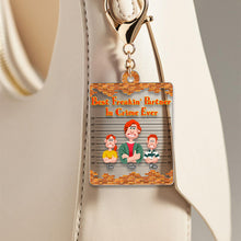 Load image into Gallery viewer, &quot;Best Freakin&#39; Partner In Crime Ever&quot; - Personalized Keychain for Mom and Grandma Keychains PopCulturePrints
