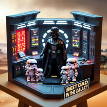 Load image into Gallery viewer, Best Dad In The Galaxy - Personalized Gift Plaque for Dads Shaped Plaques PopCulturePrints
