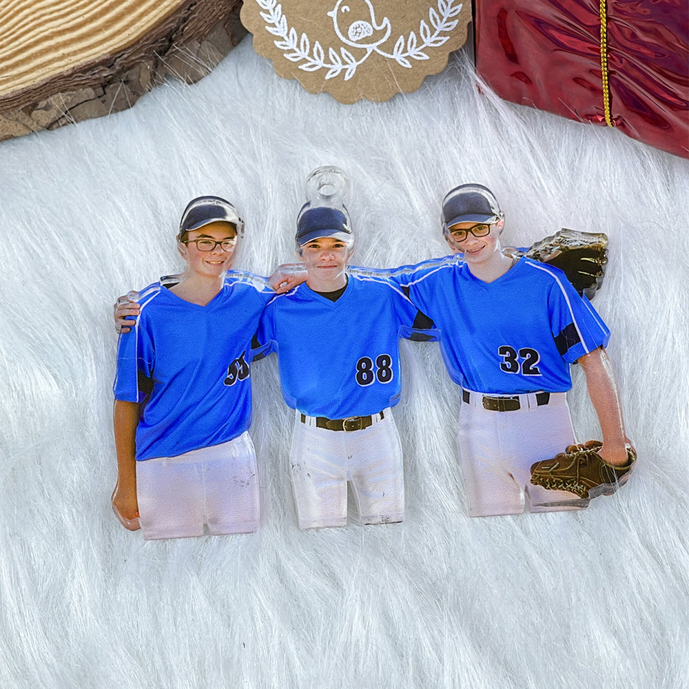 Personalized Baseball Team Photo Ornament Ornament PopCulturePrints