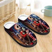 Load image into Gallery viewer, Custom Couple Christmas Slippers | Personalized Festive Comfort | Valentine's Day Gifts Shoes PopCulturePrints
