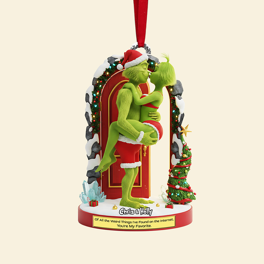 Of All the Weird Things I’ve Found on the Internet, You’re My Favorite - Naughty Couple Christmas Ornament - Personalized Gift for Couples Ornament PopCulturePrints