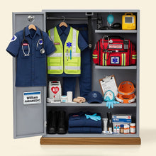 Load image into Gallery viewer, Celebrate Our Heroes: EMS Worker Personal Locker Plaque - Custom Personalized Gifts for Paramedics and EMTs Shaped Plaques PopCulturePrints
