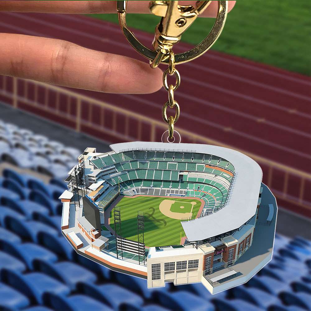 Personalized Baseball Stadium Keychain - Perfect Gift for Baseball Enthusiasts Keychains PopCulturePrints