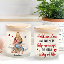 Load image into Gallery viewer, Personalized Couple Scented Candle - Hold Me Close Scented Candle PopCulturePrints
