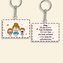 Load image into Gallery viewer, Personalized Mom Keychain | Heartfelt Gift for Mother&#39;s Day Keychains PopCulturePrints

