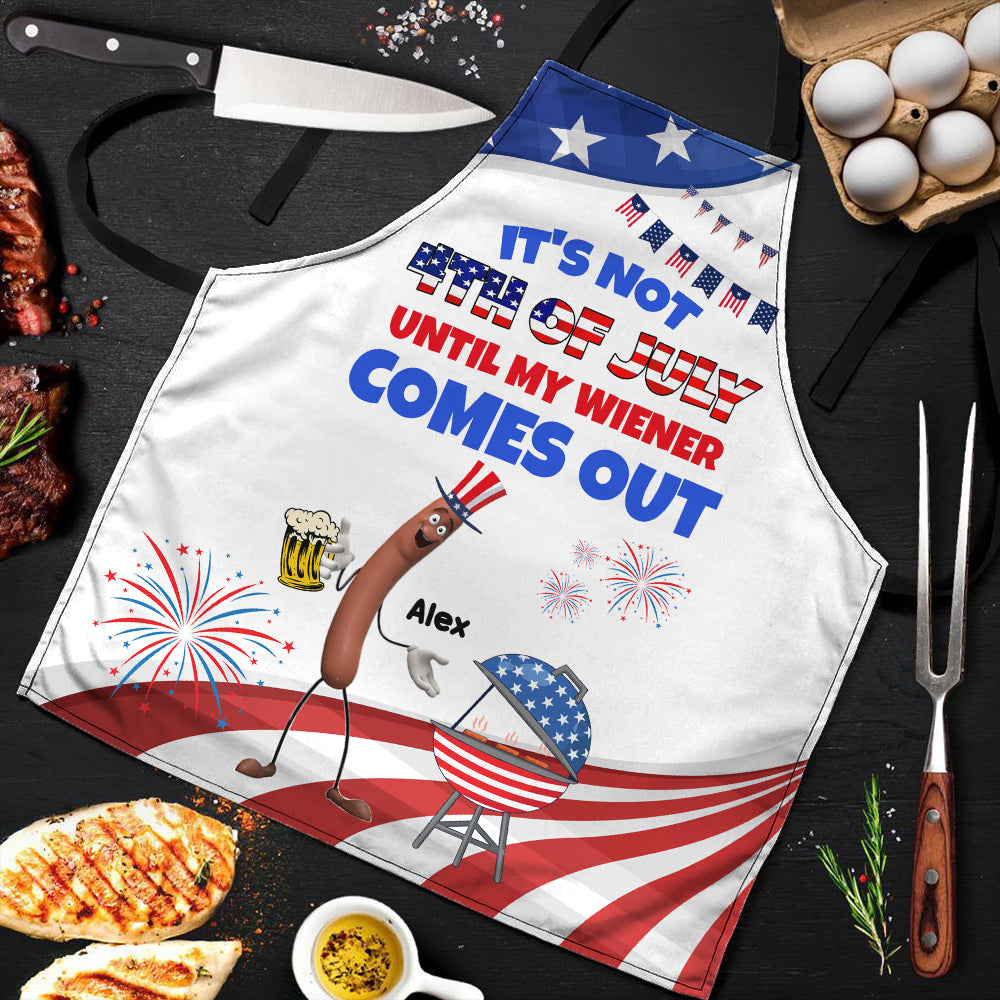 Personalized 4th of July BBQ Apron Aprons PopCulturePrints
