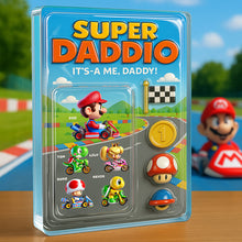 Load image into Gallery viewer, “It&#39;s-a Me, Daddy!” – Super Daddio Acrylic Plaque - Personalized Gift for Dad, Grandpa, and Fathers Shaped Plaques PopCulturePrints

