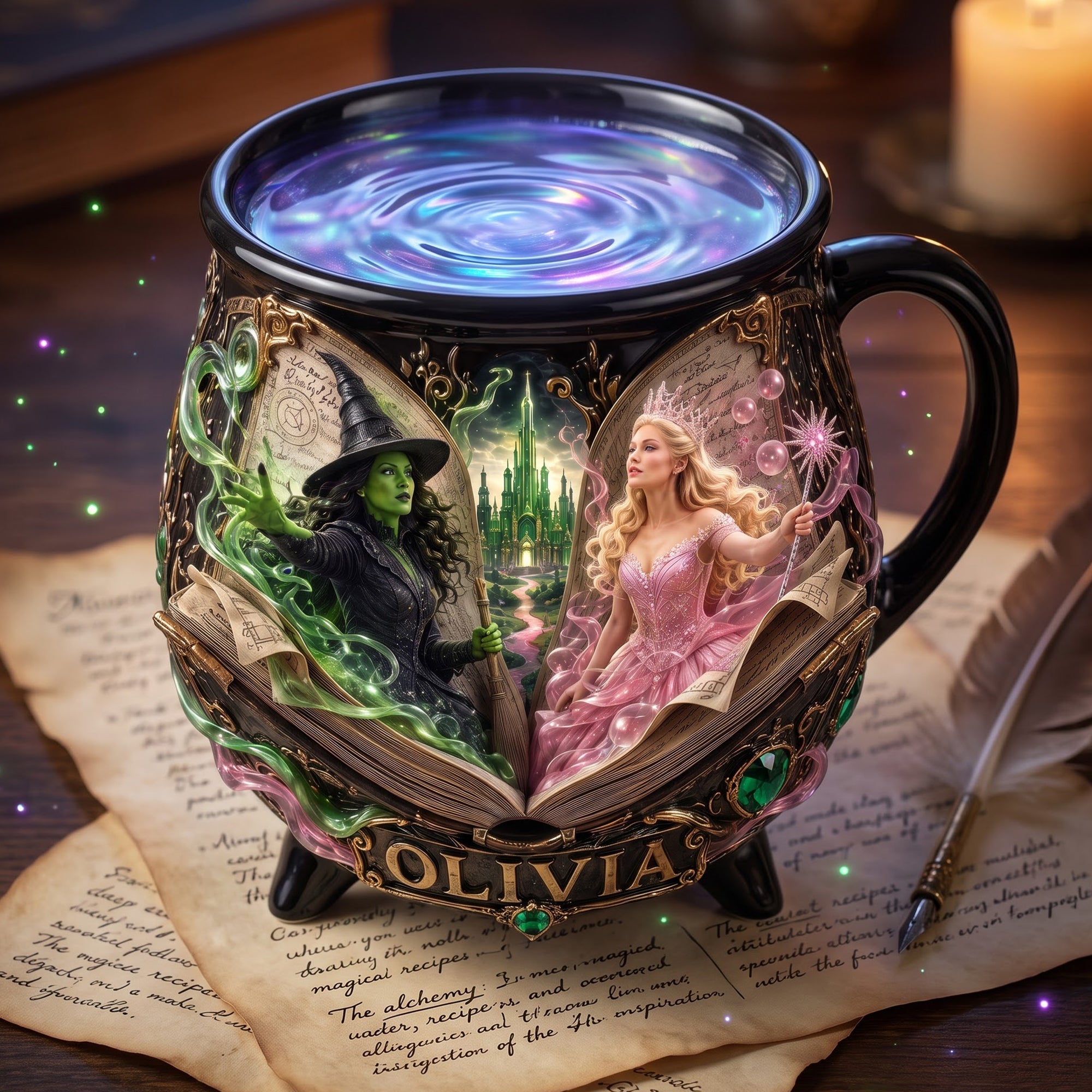 Boo To You Garden Lamp - Personalized Halloween Gift for Spooky Nights Cauldron Mug PopCulturePrints