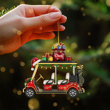 Load image into Gallery viewer, Golf Cart Ornament - A Personalized Gift for Golf Lovers Ornament PopCulturePrints
