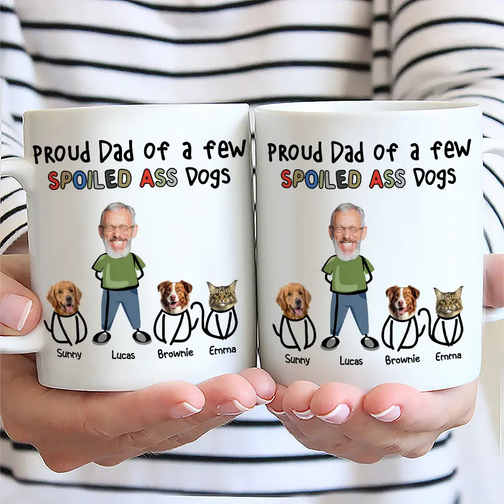 Proud Dog Dad - Custom Personalized Mug for Dog Lovers Mug PopCulturePrints