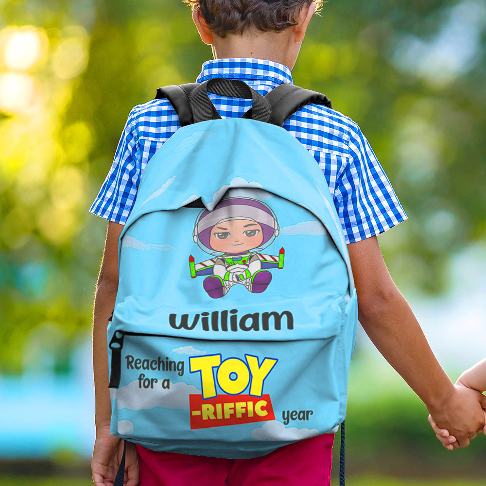 Personalized Buzz Lightyear Kids Backpack for a Toy-Riffic School Year