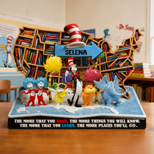 Load image into Gallery viewer, The More That You Read, The More Things You Will Know - Personalized Acrylic Plaque for Book Lovers Shaped Plaques PopCulturePrints

