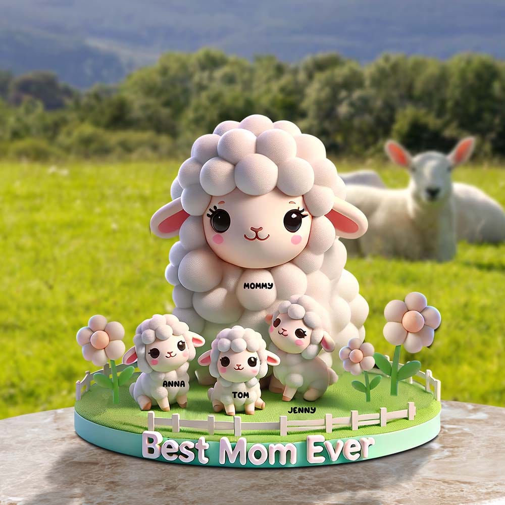 Best Mom Ever - Personalized Custom Plaque Gift for Moms and Grandmas Shaped Plaques PopCulturePrints