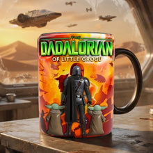 Load image into Gallery viewer, “The Dadalorian of Little Grogu” - Personalize Your Magic Mug - Perfect Gift for Dad, Grandpa, and More Coffee Mug PopCulturePrints
