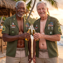 Load image into Gallery viewer, "Serve with Pride: A Funny Military Shirt for Veterans" - Personalized Patriotic Gifts AOP Products PopCulturePrints

