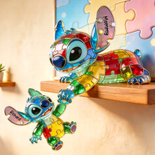 Load image into Gallery viewer, Embrace Love: Personalized Autism Alien Mom and Kid Acrylic Plaque - Unique Gift for Moms, Grandmas &amp; Caregivers Shaped Plaques PopCulturePrints
