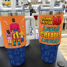Load image into Gallery viewer, Super Dad Custom Tumbler - Personalized Anime Gift for Father&#39;s Day Tumbler Cup PopCulturePrints
