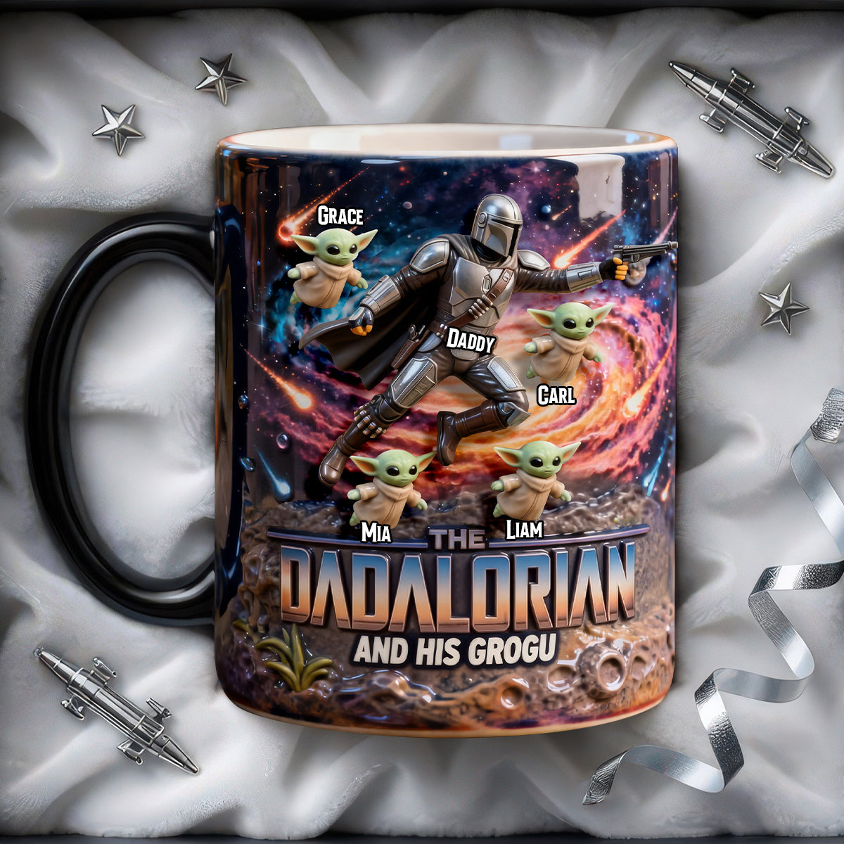 “Every Dad is a Hero” - Brave Venture Dad Magic Mug, Personalized Gift for Dads, Grandpas & More Coffee Mug PopCulturePrints