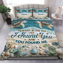 Load image into Gallery viewer, Personalized Couple Quilt Bed Set - &#39;I Found You&#39; Design Blanket PopCulturePrints
