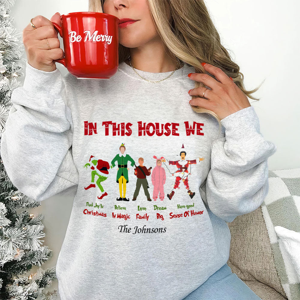 Personalized Christmas Movie Family Shirt