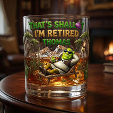 Load image into Gallery viewer, That's Shallot, I'm Retired - Personalized Round Glass
