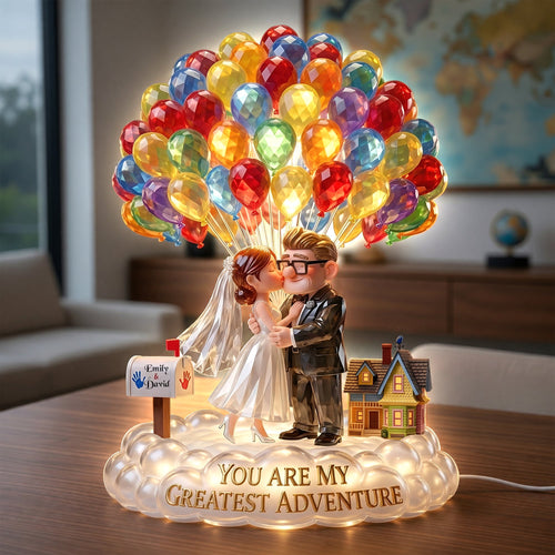 You Are My Greatest Adventure - Personalized Acrylic Light Box for Couples Light Box PopCulturePrints