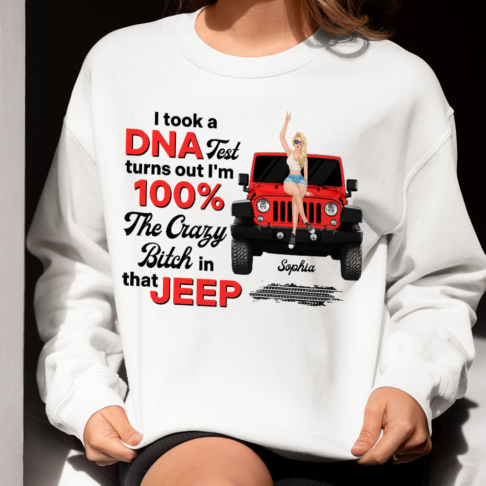 Personalized Funny DNA Test Jeep T-Shirt for Women