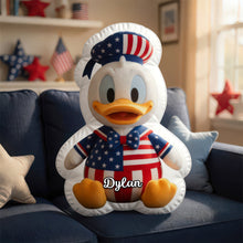 Load image into Gallery viewer, Celebrate Freedom with Our Freedom Lovers Shaped Pillow - Personalized Patriotic Gift for All
