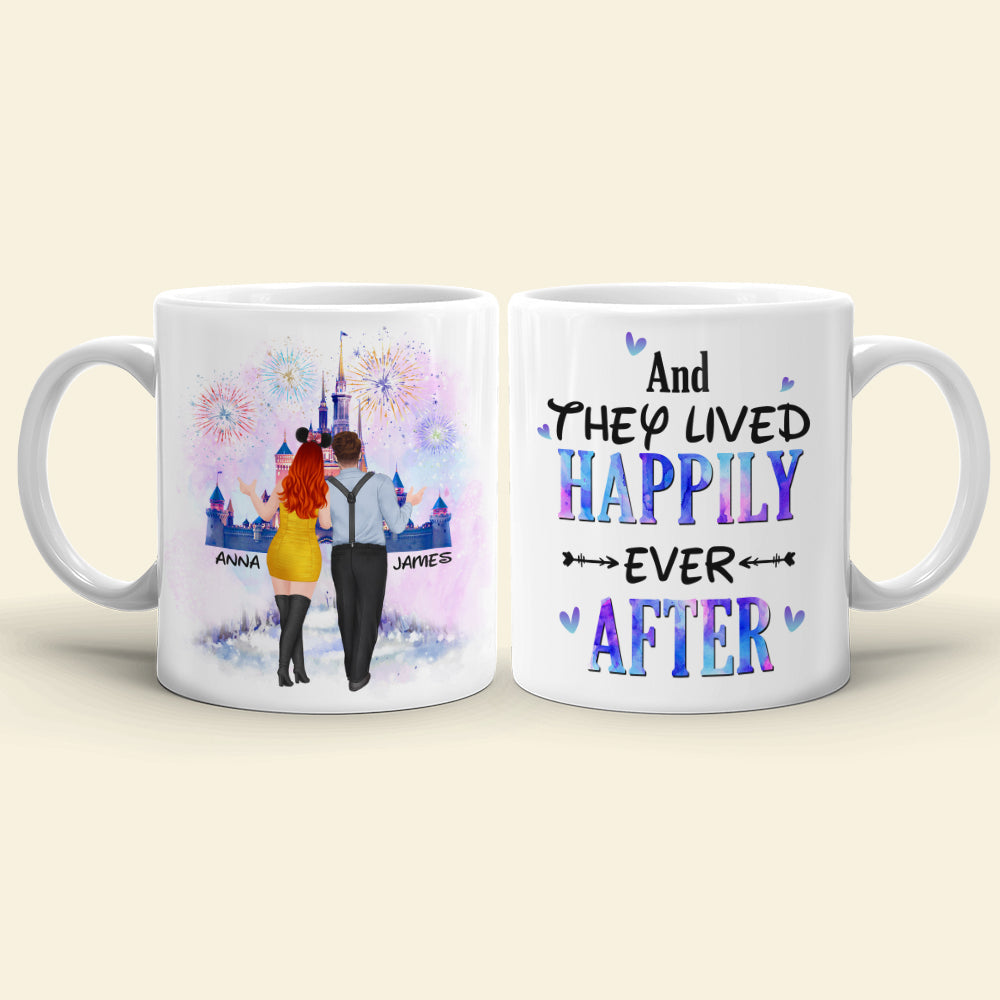 Personalized Happily Ever After Couple Mug - Custom Valentine's Day Gifts Coffee Mug PopCulturePrints