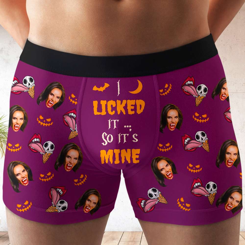 I Licked It So It's Mine - Personalized Halloween Boxers